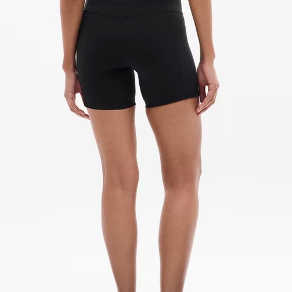Athleta Ultimate Stash 7” Women's Blue Bike Short Size S - Picture 8 of 9